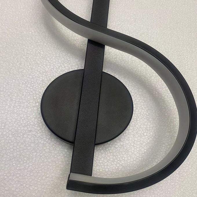 Music Note Silicone Line Wall Lamp