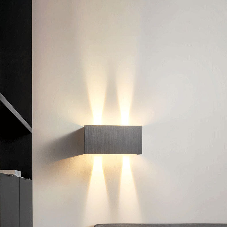 Aluminum Square Flat Beam Wall Lamp