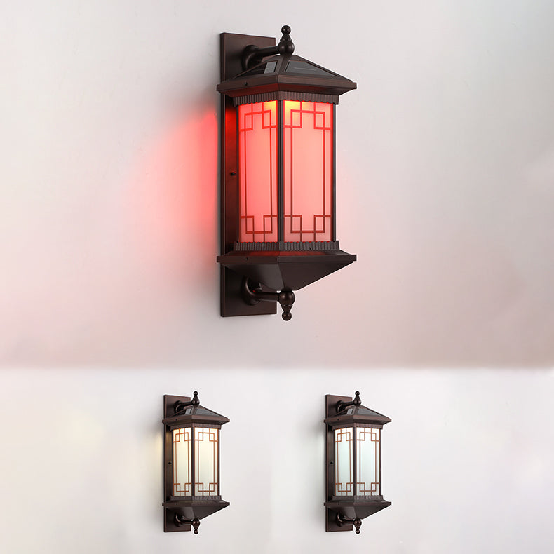 Aluminum Square Knot Pattern Outdoor Light