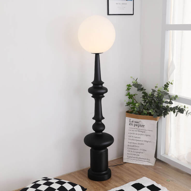 Sphere Roman Chess Column Floor Lamp