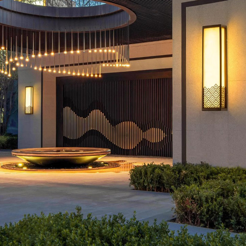 Stainless Steel Imitation Marble Outdoor Light