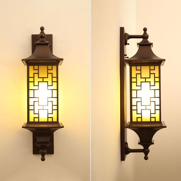 Square Lantern Cage Outdoor Light