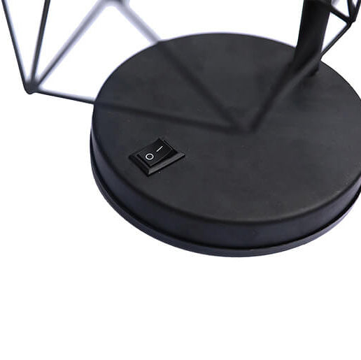 Decorative Diamond Iron Battery Table Lamp