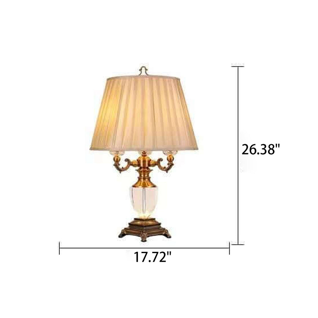 Zinc Alloy Crystal Table Lamp
