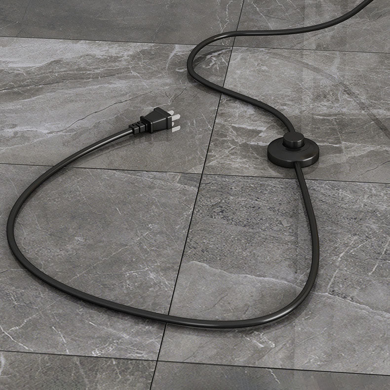 Orb Pillar Metal Marble 3-Light Floor Lamp