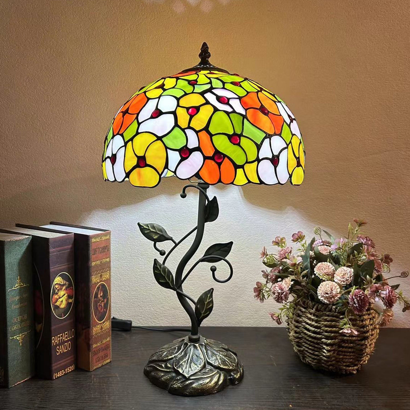 Resin Glass Dome Conic Table Lamp