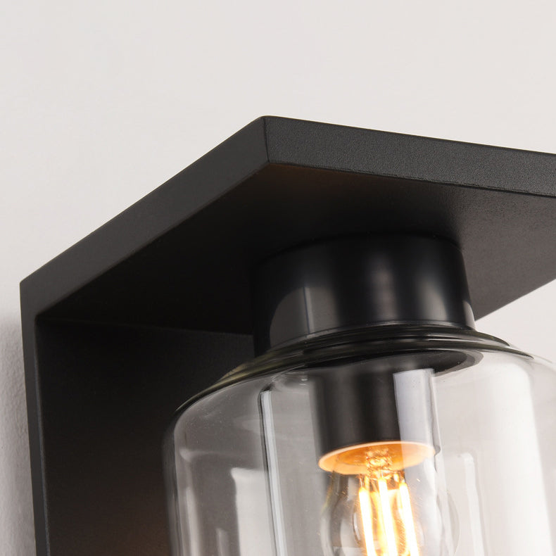 Stainless Steel Cylinder Glass Outdoor Light