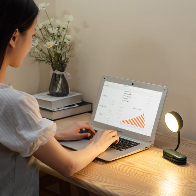 Rectangular ABS Foldable Eye Table Lamp