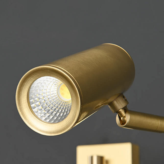 Copper Rotatable Eye Protection Wall Lamp