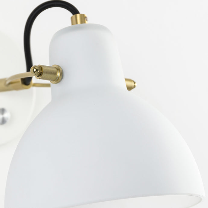 Iron Glass Dome Hemispheroid Wall Lamp