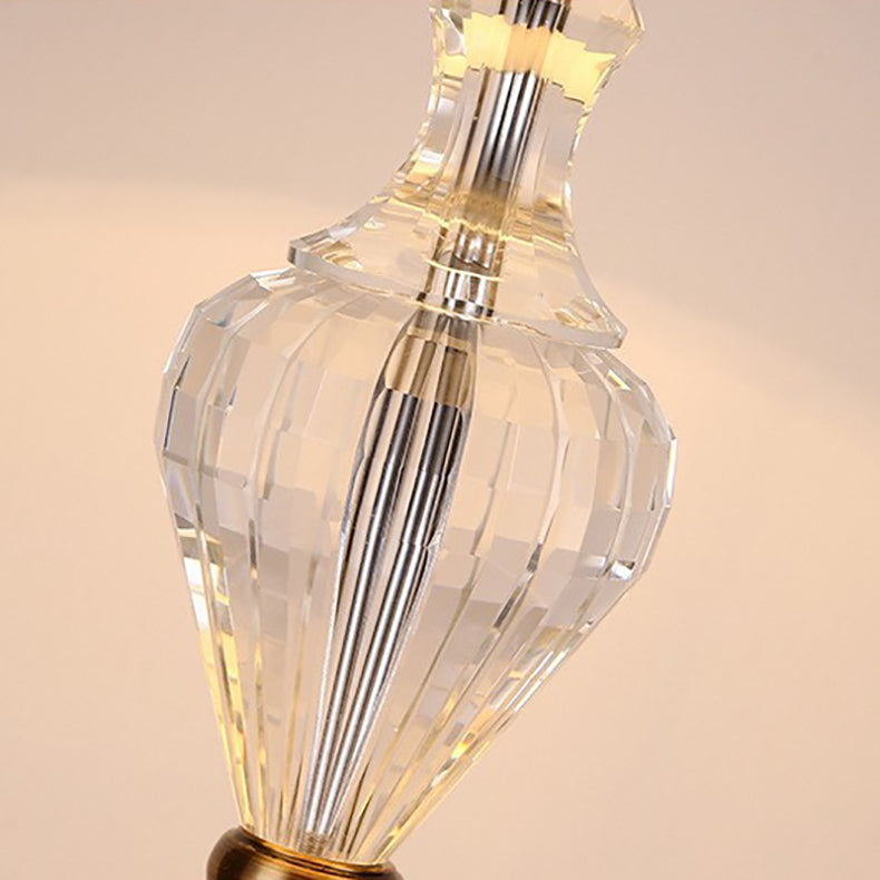 Cylinder Hardware Crystal Fabric Table Lamp