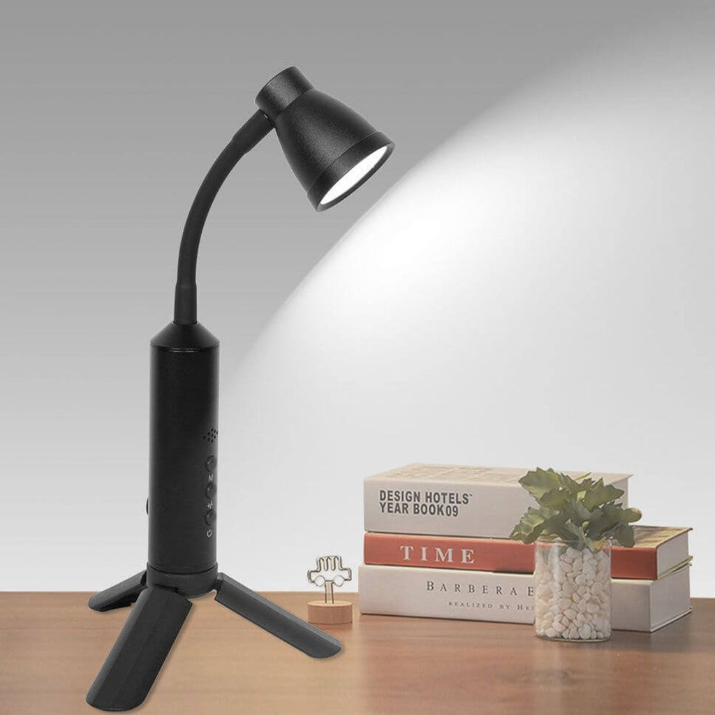 Black Metal Type-C Portable Table Lamp