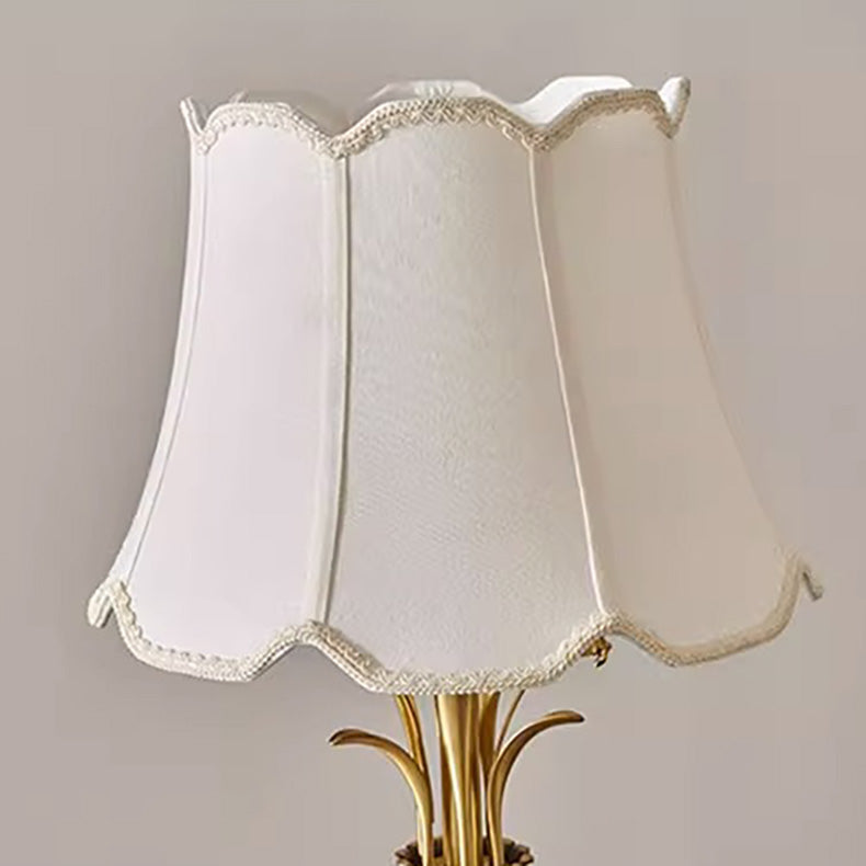 Fabric Jade All Copper Floor Lamp