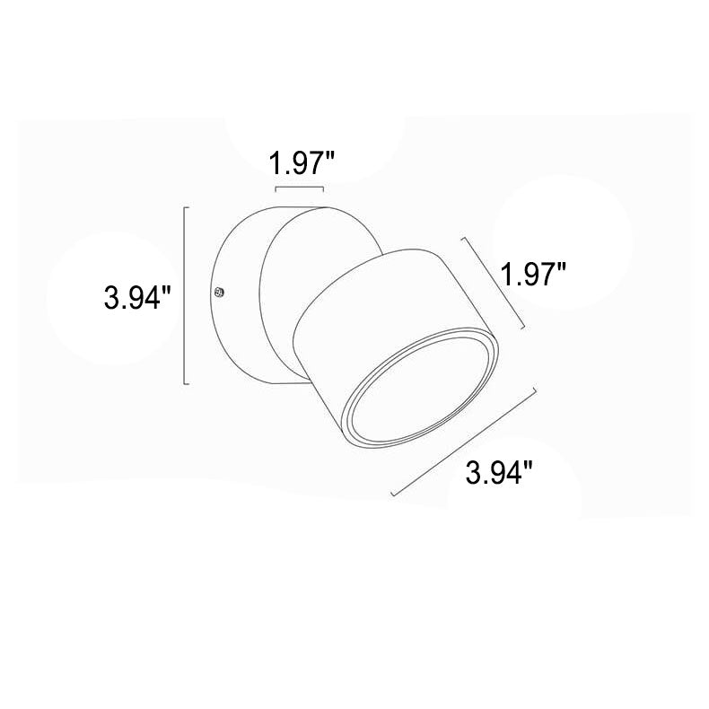 Round Rotatable Folding Wall Lamp