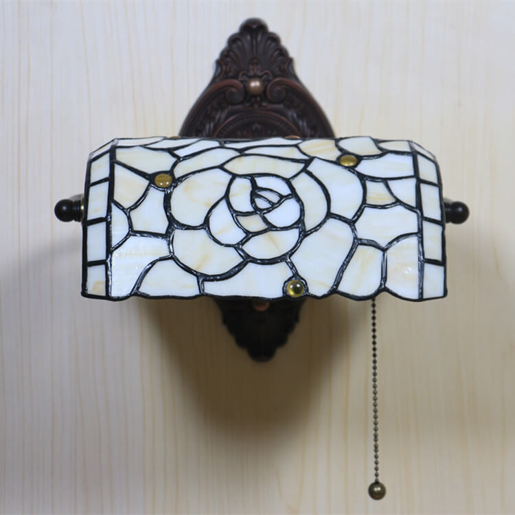 Floral Stained Glass Living Wall Lamp