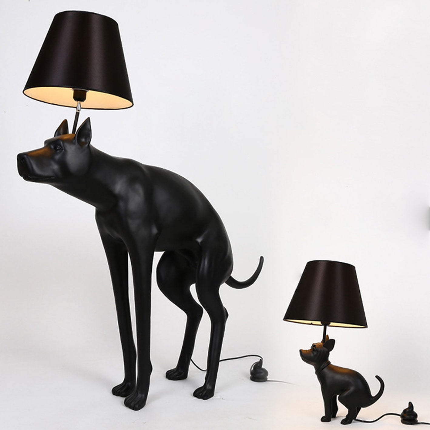 Dog Resin Table Lamp