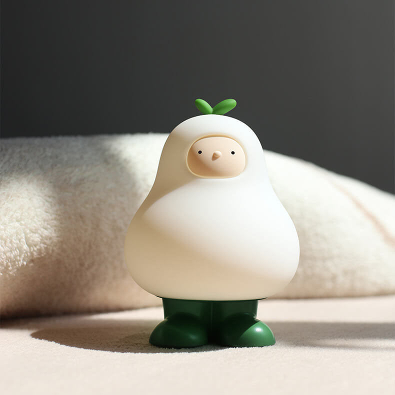 Cartoon Pear Silicone Night Table Lamp