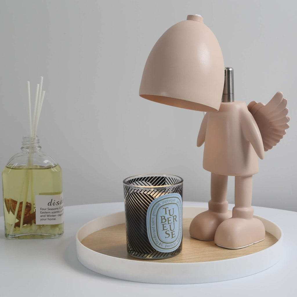 Resin Cartoon Angel Robot Table Lamp