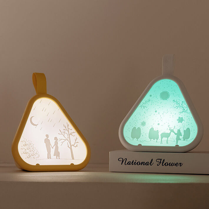 Triangle Seven Color Atmospheric Table Lamp