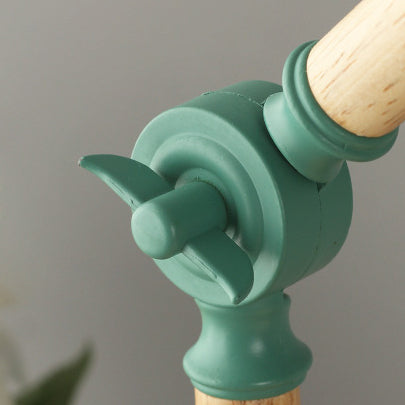 Macaron Round Horn Wood Table Lamp