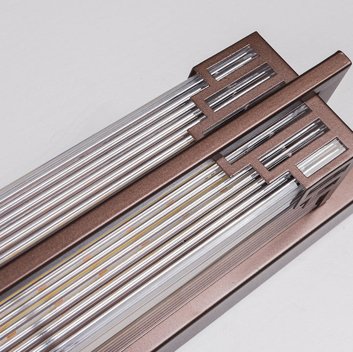 Rectangular Stainless Steel Glass Outdoor Light