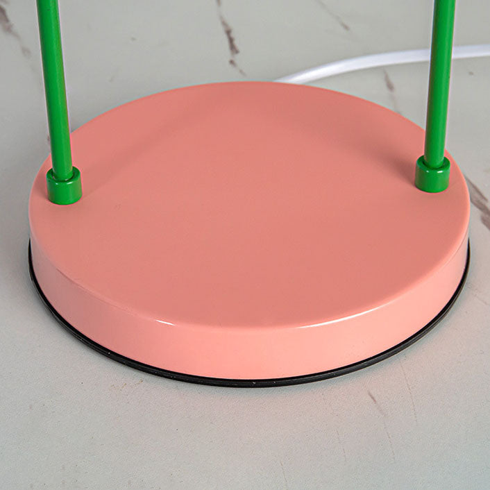 Iron Pink Flower Design Table Lamp
