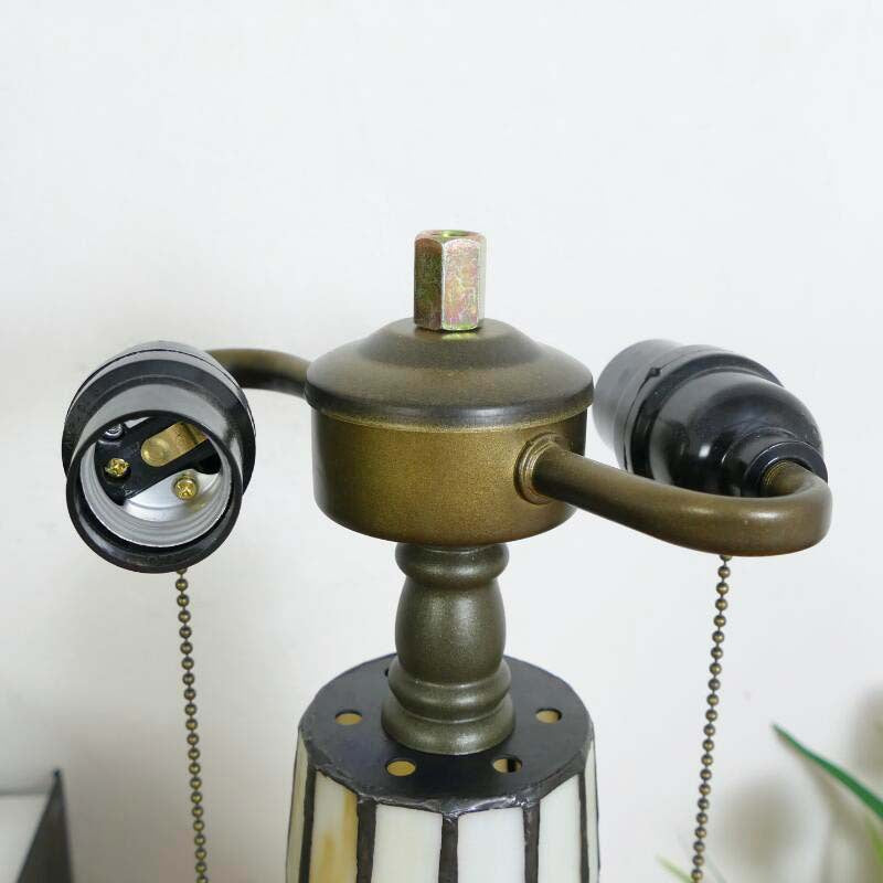 Baroque Umbrella Resin Stained 3-Light Table Lamp