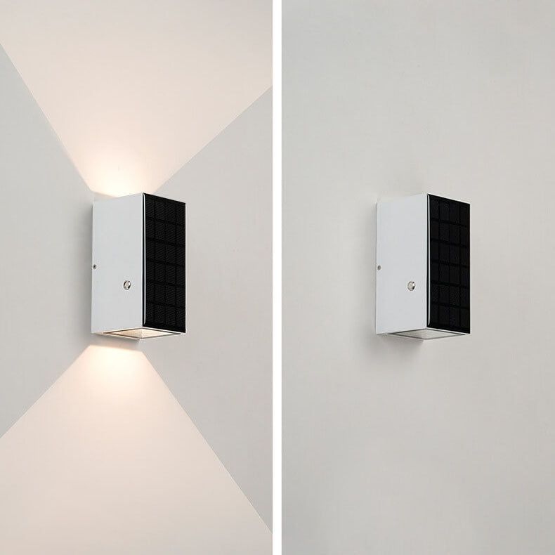 Black Rectangular Die-Cast Aluminum Outdoor Light