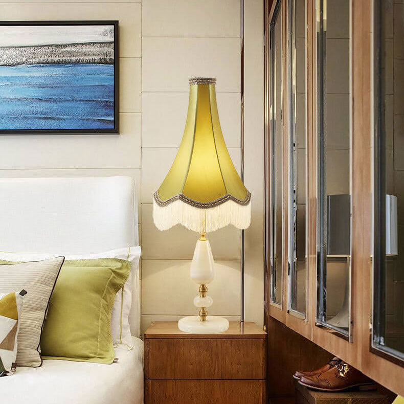 Court Tassel Copper Table Lamp