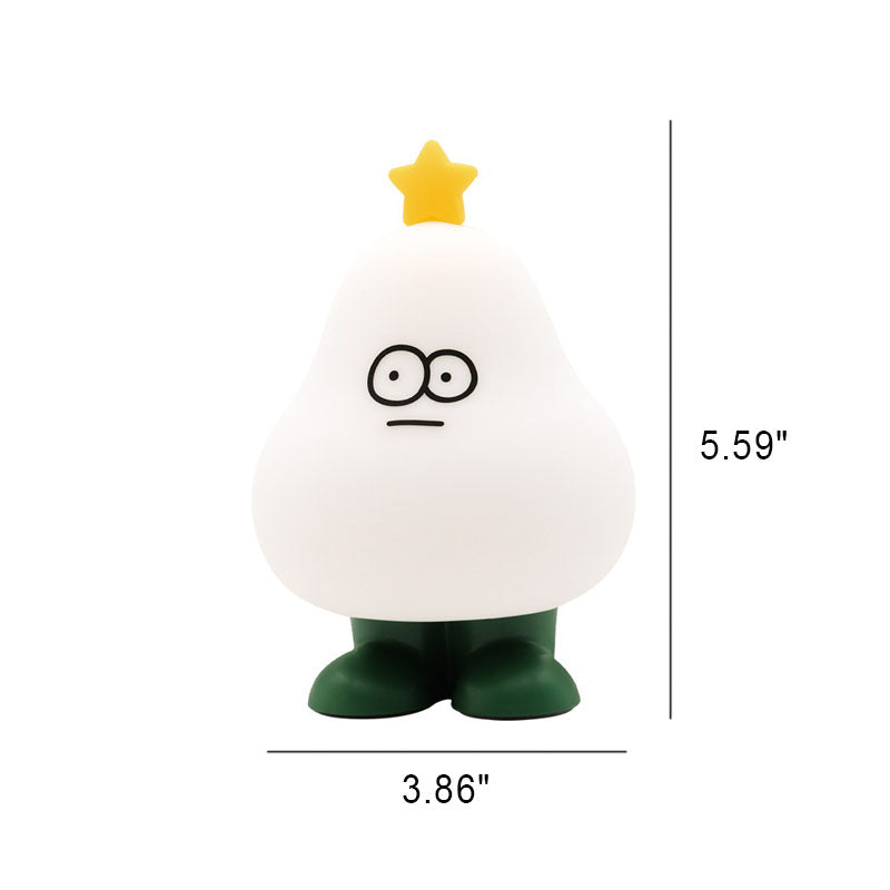 Cartoon Pear Silicone Timing Table Lamp