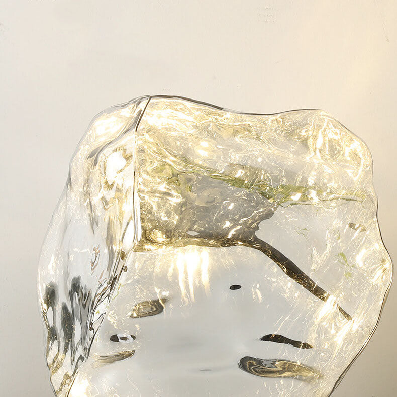 Lava Stone Glass Table Lamp