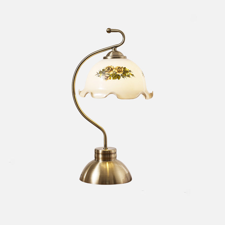 Pod Lotus Shaped Glass Table Lamp