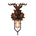 Deer Head Antlers Wall Lamp