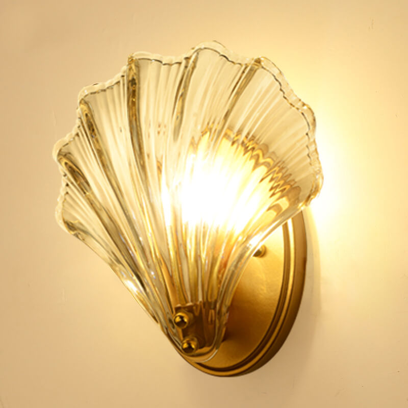 Glass Shell Wall Lamp