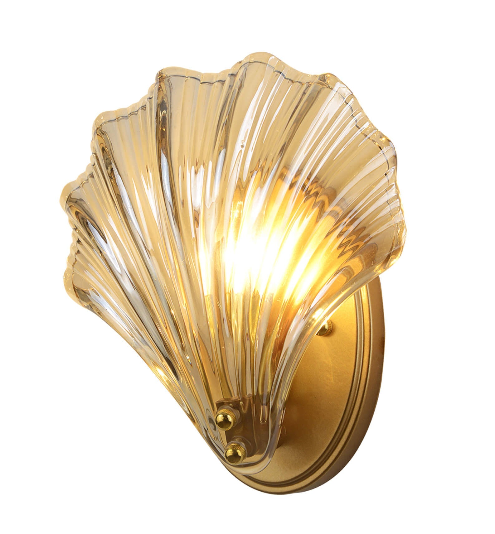 Glass Shell Wall Lamp