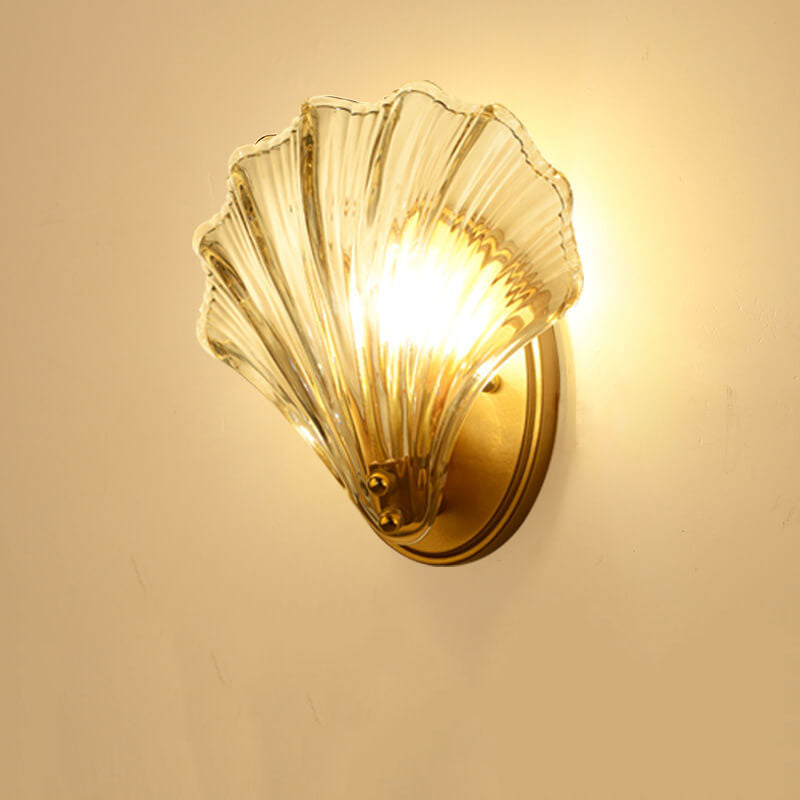 Glass Shell Wall Lamp