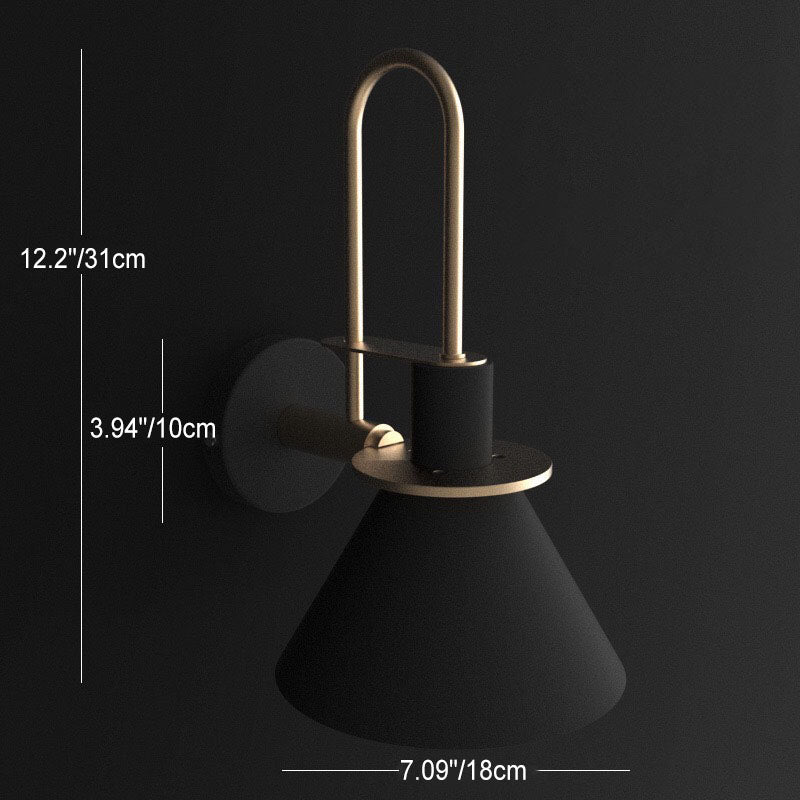 Macaron Horn Iron Hallway Wall Lamp