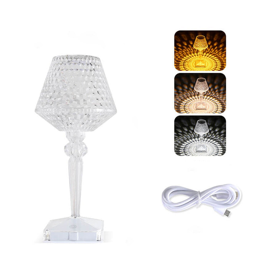 Acrylic Diamond Wine Glass Table Lamp