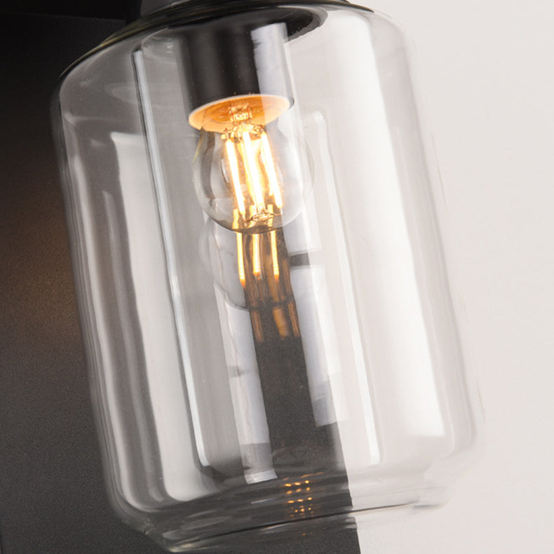 Stainless Steel Cylinder Glass Outdoor Light