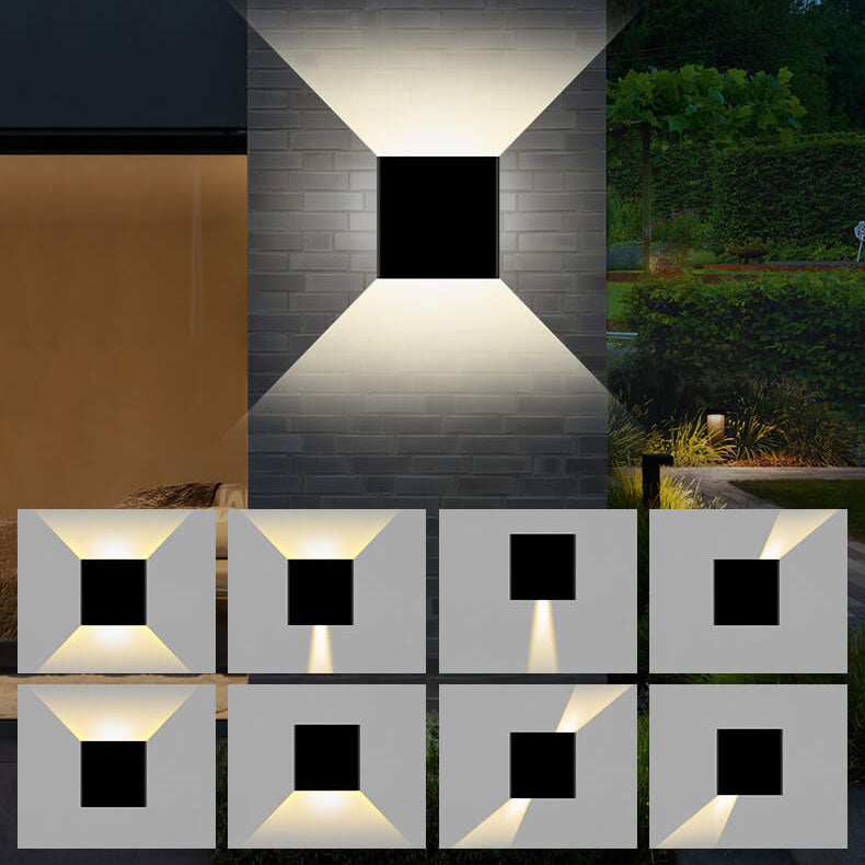 Black Aluminum Patio Outdoor Light