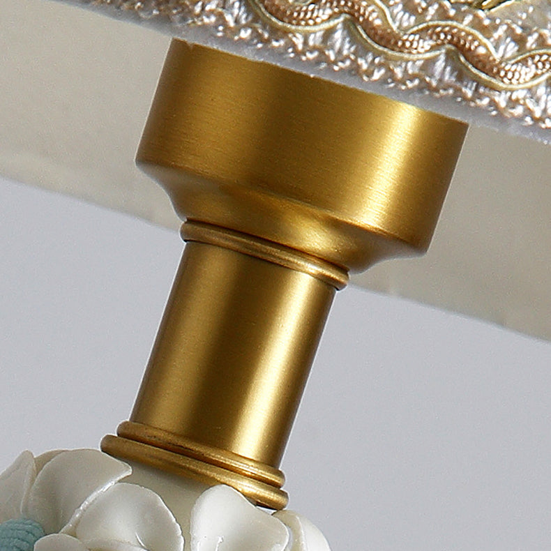 Rose Vase Cylinder Copper Table Lamp