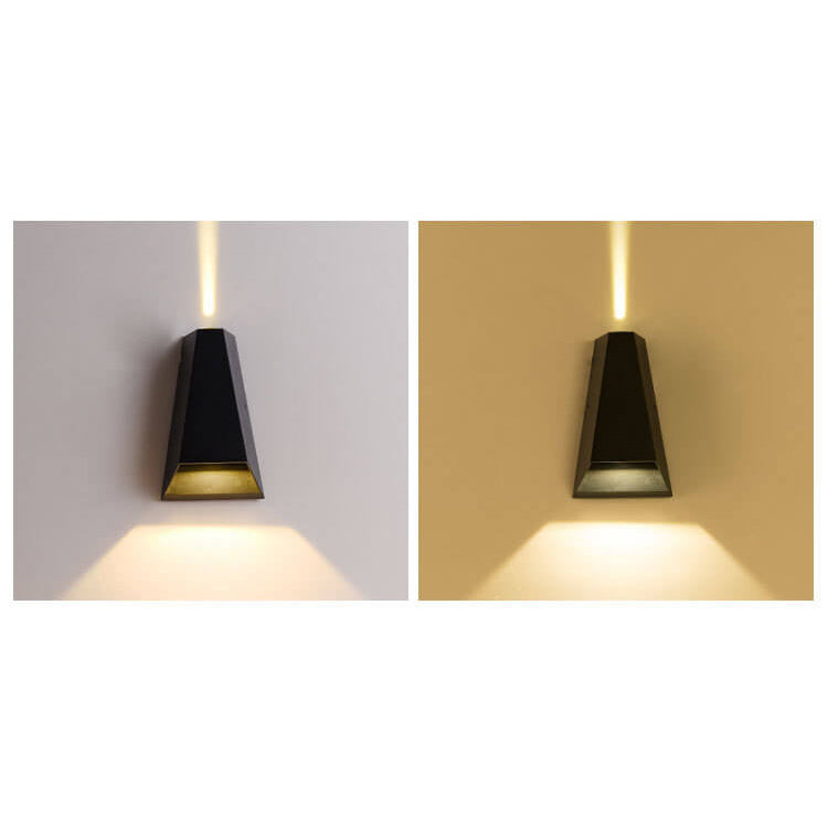 Trapezoid Up Down Illuminated Outdoor Light
