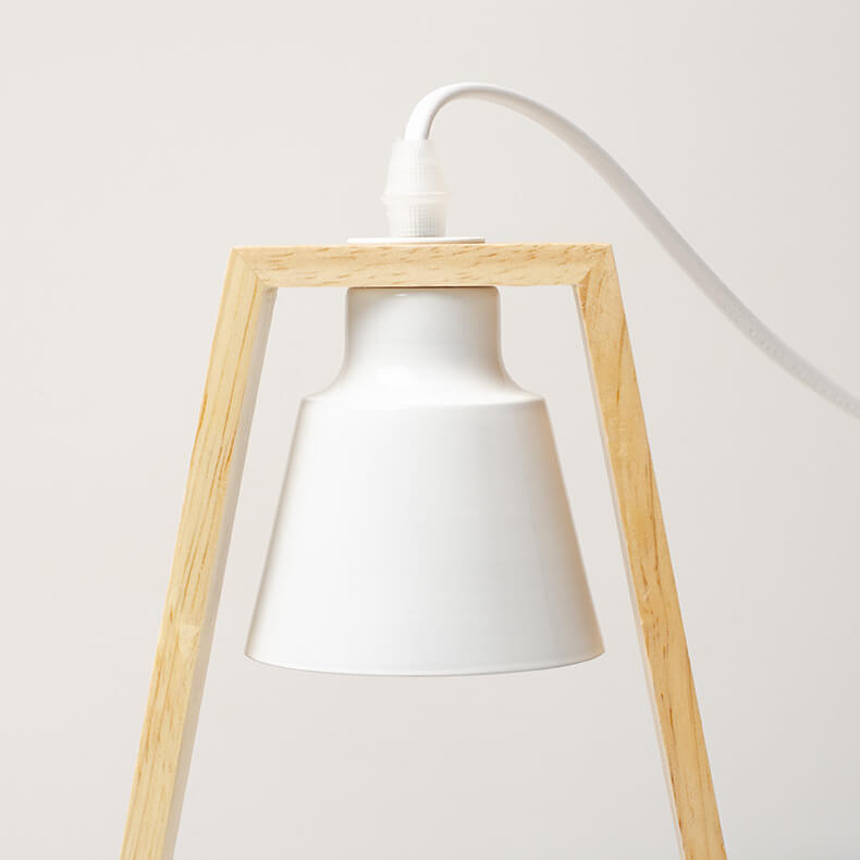Wood Iron Scented Candle Table Lamp