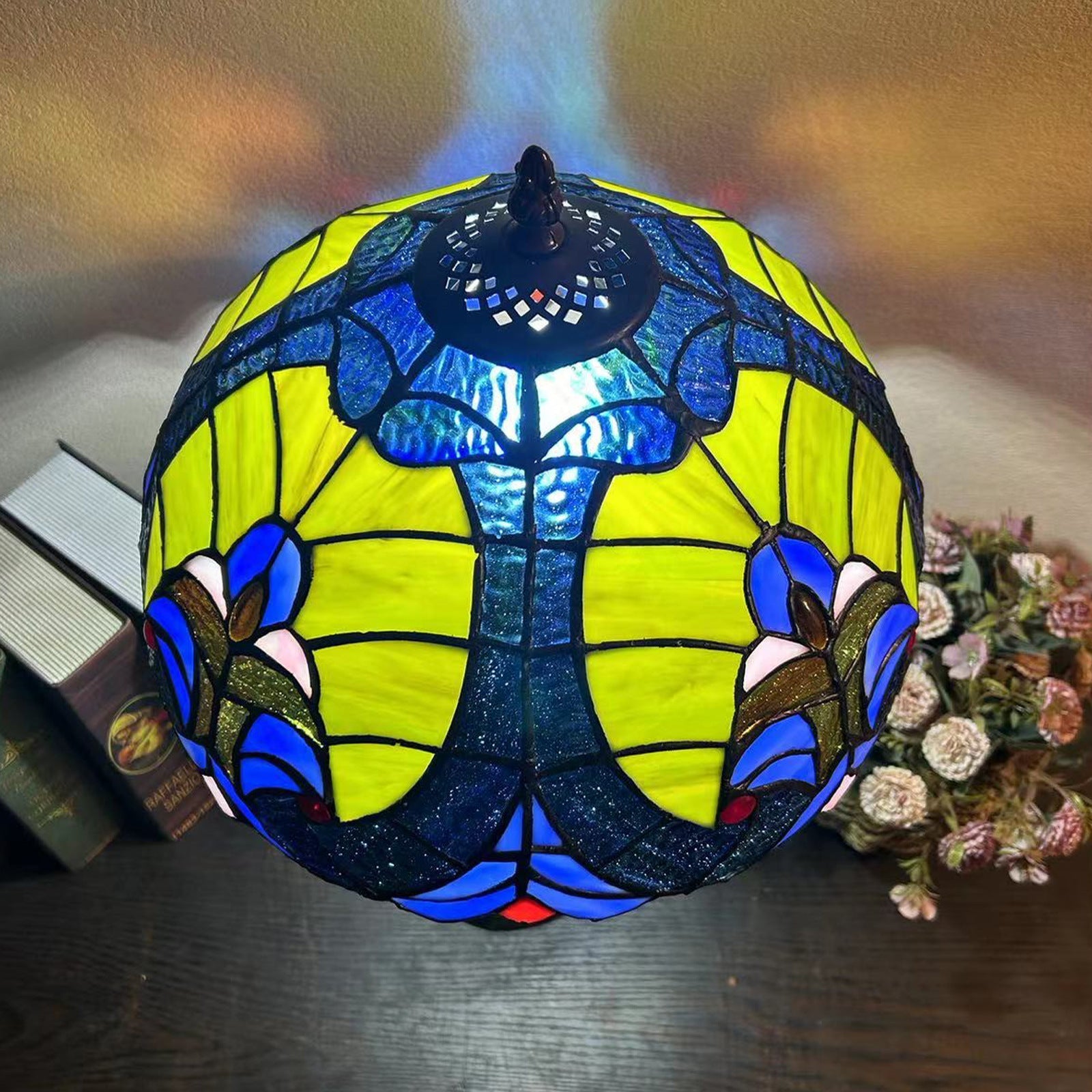 Dome Iron Glass Living Table Lamp