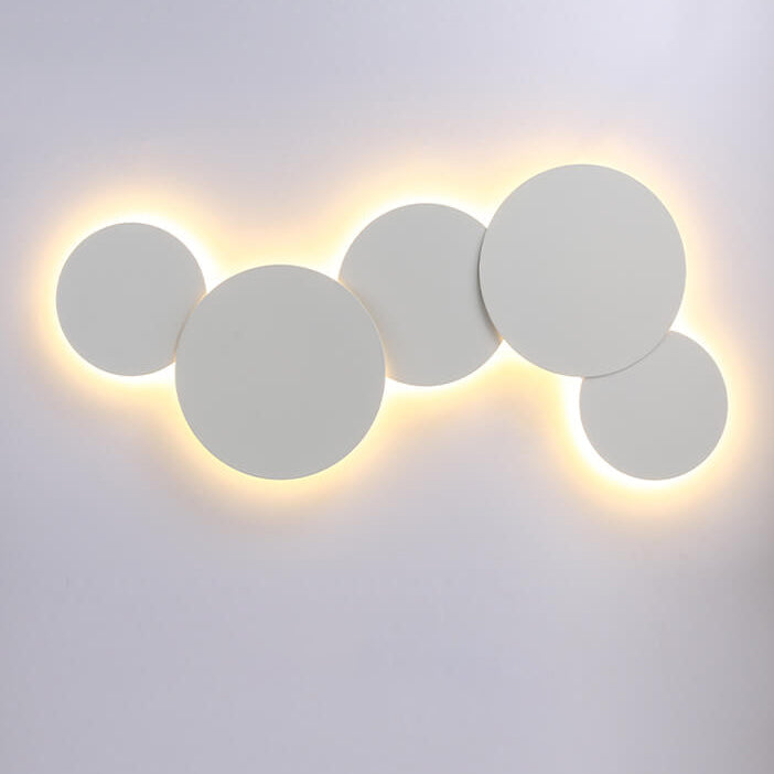 Round Eclipse Iron Living Wall Lamp