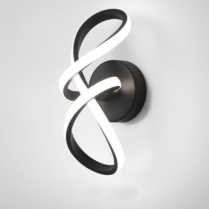 Twisted Line Shape Aluminum Wall Lamp