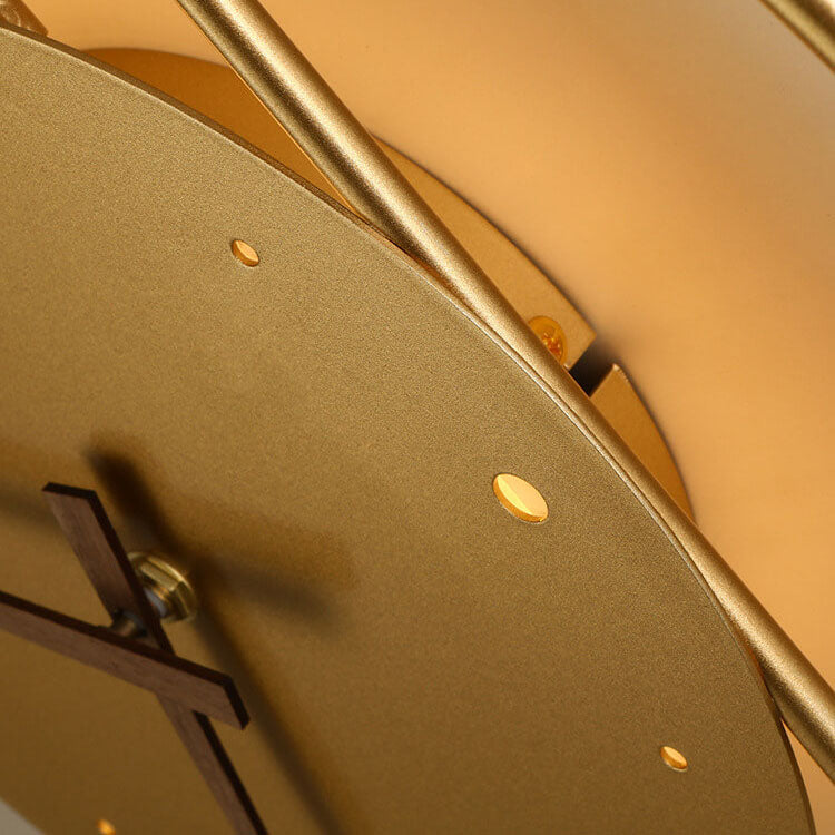 Iron Clock Wall Lamp