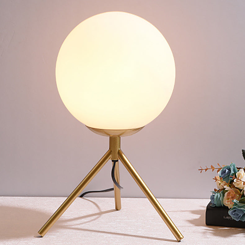 Iron Glass Ball Bracket Table Lamp