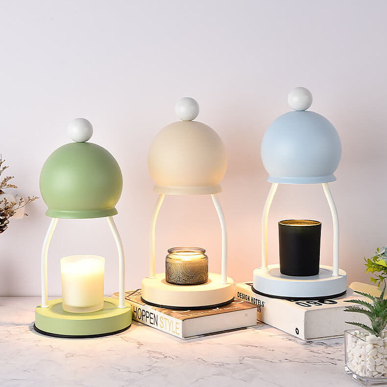 Iron Round Cap Hardware Table Lamp