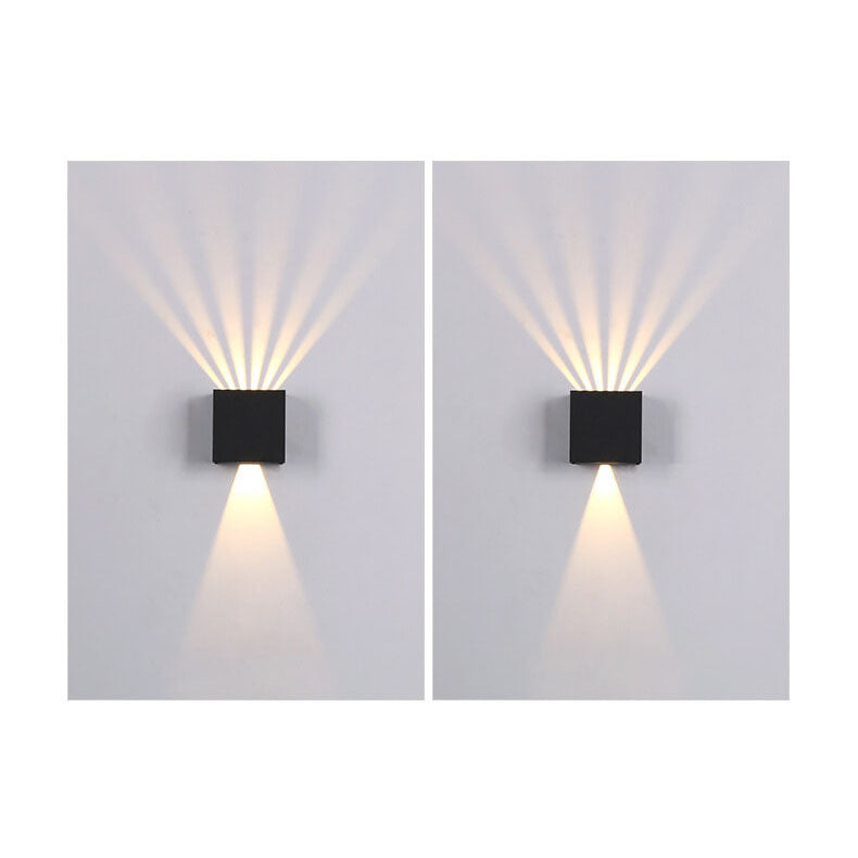 Pure Black Aluminum Angle Outdoor Light